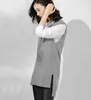 Kamizelka Damska Koreaanse stijl V-hals mouwloze vesten voor vrouwen Mid-length Front Long Back Korte Casual Pullovers Chalecos Punto 210604