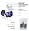 6 en 1 Hydro Oxygen Aqua Peel Water Facial Dermabrasion Hydrogen and Hot-Cold Hammer Bubble Machine