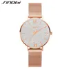 Sinobi Fashion Colorful Universe Sky Men's Watch Calender Week Women Quartz Wristwatches Mesh Stainless Steel Couple Watch Reloj Q0524