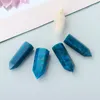 Natural Blue Apatite Single Pointed Hexagonal Prism rough stone crafts ornaments Ability Quartz Tower Mineral Healing wands reiki 9878996