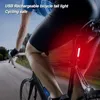 Luci posteriori per bicicletta impermeabili Fanali posteriori LED Avvertimento di sicurezza laser Luci per bicicletta Accessori per coda motore per bici