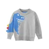Söt dinosaur Tröjor för pojkar Toddler Stickade slitage Bomull Barnens stickade slitage Pullover Höstkläder för barn Y1024