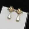 Серьги Super Fashion Little Bee Luxury Big Pearl Prest Sud Brassed Gilded 925 Серебряная игла против аллергии настройка ювелирных украшений изысканные подарки