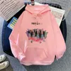 Hoodies للنساء من النوع الثقيل Kpop Loona Butterfly X Sweatshirt Harajuku hip hip hop street streetwear sudaderas cotton tops