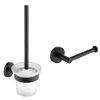 Bath Accessory Set Bathroom Accessories Stainless Steel Toilet Paper Holder Brush