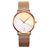 Top SHENGKE Quartz Movement Watches Leather Strap Dress Wrsitwatch Gold Watchband Ultra Thin Dial gifts