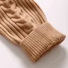 Kobiety Swetry Polo Collar Twisted Turtleneck Zipper Zime Zima Kobiet Sweter Jumper Drop-Ramię Fashion Pullover 211217