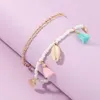 Bracelets de cheville japon et corée du sud Style bohème coloré ornements de pied frangé femme mode plage coquille cheville Roya22