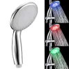 7 Color Handheld Home Bath Rainbow Changing Romantic Automatic LED Shower Head Bathroom Showerheads Bathroom Products 210724