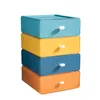 Depolama çekmeceleri tipi kontrast renk kutusu ofis masaüstü istifleyebilir dosya çok fonksiyonlu dolap çekmece kutuları boyutu 20 * 21 * 8 cm