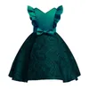 Flower Girl Dress Elegant Princess es Wedding Party Lace Embroidery Formal Trailing Birthday 210508