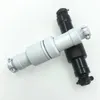 Black White Silver 4-pin GX12 Aviation Connector Male Female Docking Socket Plug