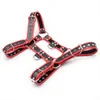 Bondags Men's Leather Body Body Body Belt com gaiola de ombro duplo ajustável Red Gay Clubwear Traje 1122
