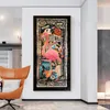 Graffiti Flamingo Sul Dollaro D'oro Stampe D'arte Astratta Soldi Immagini Su Tela Pittura Murale Per Soggiorno Home Decor Poster2271