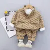 Girls Boy Coat New Clothing Ensembles de printemps Vêtements de printemps Baby Fashion Touling Veste Pantalon Twopiece Suit A0268595106