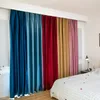 Zasłona zasłona Nordic Style Velvet Proste Solidne Color Curtains do salonu Sypialnia Szycie Holenderski Valance Custom