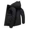 2022 Men's Detachable Collar Zipper Thickened Casual down Jacket Youth Large Pocket Fashionable Warm down Jacket G1115