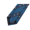 Brand Animal Jacquard 7CM Business Blue Tie For Men Fashion Luxury Male Dress Suit Necktie Party Wedding Work With Gift Box