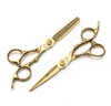 6 inç saç makasları inceltme makasları set profesyonel altın son derece keskin bıçak saç kesimi salon makas makas berber kuaförlük 6037522