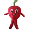 Halloween Green Chilli Mascot Costume Cartoon Hot Pepper Anime Teme Posta