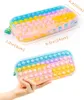 Pencil Bags 21 Colors Push Case Bubble Pen Holder Silicone Sensory Game Shockproof Water Suitable For Students Gifts