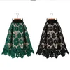 Gonne in vita alta Donna Casual Vintage Vintage Midi Donna Lady Lace Fashion Skirt Gonna Fodera Saia Mujer Faldas Saias Mulher 210520