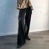 Twotwnstyle Maxi broek voor vrouwen hoge taille rits pocket zomer grote grote maat lange broek mode elegante kleding 210925