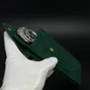 Superfiberväska av hög kvalitet för Rolex Single Watch Brown Tjock Packing Jewellry Gift Box New Watch Protect Green Bags266L