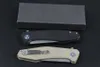 Offerta speciale JJ050 Coltello pieghevole flipper con cuscinetti a sfera 5Cr13Mov Lama a goccia in raso Maniglia G10 Campeggio esterno Escursionismo Coltelli tascabili EDC