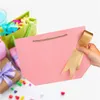 5 Цвета Бумага подарочная сумка Бутическая Одежда Упаковка с лентой Картон Пакет Портативные сумки для праздников Настоящие