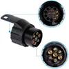 7 PIN-kod till 13 stift Minibil Truck Trailer Connector Electric Adapter Plug towbar EU elektronisk signallampa konverteringskontakt