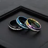 Stainless Steel Crystal Ring For Women Men Top Quality Gold Plated rings