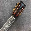 Custom OOO45k 39 Inch Classic Acoustic Guitar Solid Koa Top Abalone Binding Inlay on Headstock