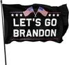 Custom Made LETS Go Brandon Drapeau Bannière Drapeaux Décoration intérieure extérieure 90 * 150cm 3x5ft Polyester DHL rapide