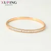 Xuping Fashion Bangle Nouvelle Arrivée Haute Qualité Bijoux Cadeaux De Luxe Or-couleur Plaqué Bracelet 52172 Q0720