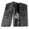 Ringhouder Kickstand Cover Case Armor Rugged Dual Layer voor Samsung Galaxy Note 20 Plus S21 Plus S21 Ultra A02S EU 50 stks / partij