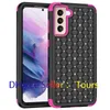 Luxe Diamond Bing Cases Heavy Duty Hybrid Full-Body Beschermhoes Case voor Samsung S21 FE 5G