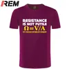 Weerstand is niet nutteloze T-shirt Nerd Elektricien Science Funny Gift Verjaardag Mannen T-shirt Mannen Kleding Plus Size Aankomst 210324
