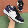 Zapatos 1 Báscula baja Top Hombres Calidad Mujeres 1s Unc White Chicago Pine Green Royal Toe Royaled Trailero Trainers Paris Obsidian Sneakers