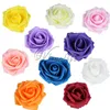 100 sztuk Pe Foam Rose Flower Head 7 CM Sztuczne Kwiaty Bukiet Handmade Wedding Home Decoration Uroczysty Party Scrapbook 210706