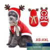 Kersthondkleding Winter Winter Warm huisdier Dog jas jas Puppy Kerst kleding Hoodies voor kleine middelgrote honden outfit Factory Prijs Expert Design Kwaliteit Nieuwste stijl