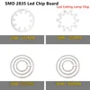 Lichte kralen SMD2835 LED -chip PCB 12W 18W 24W 36W Ronde plafond Vervang buis retrofit aluminium lampplaat voor