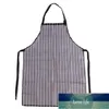 Tablier de cuisine créatif pour femmes et hommes Tablier de cuisine Noir Blanc Grille Tabliers de nettoyage Réglable Bande noire Fournitures de cuisine Prix usine conception experte