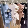 Gaganight Donne Giapponesi Increspature Maglia Maglietta Senza Maniche Foro Office Lady Magliette Camicia Magliette e camicette Outwear Solido Dolce Maglietta Sottile 210519