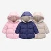 Kid Jackets 2021 Winter Clothes Boys Jacket For Baby Girls Coats Toddler Boy Warm Plush Hooded Outerwear Infant Children Clothes H0909