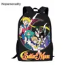 Nopersonality Sailor Moon Print Sacs School Sacs Jeunesse Filles Grande Capacité Sac à dos Femmes Sac de voyage Sac Étudiant Bag d'étudiant X0529