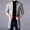 2019 Spring New Mens Sweater Solid Color Bottoming Shirt Korean Long-sleeved Shirt Mens Slim Long Cardigan Sweater Knitted