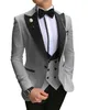 Мужские костюмы Мужские блейзеры 2023 Классическая модная свадьба для мужчин для мужчин подходит для жениха 3 куска