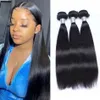 Brazilian Human Hair Straight Bundles Non Remy Double Weft 8-26 inch Can be Dyed