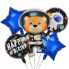 SPACEMAND-Designs Folie-Ballon-Party-Dekoration 5pcs / set Aluminium-aufblasbare Bälle für Kinderspielzeug Festliche Lieferungen